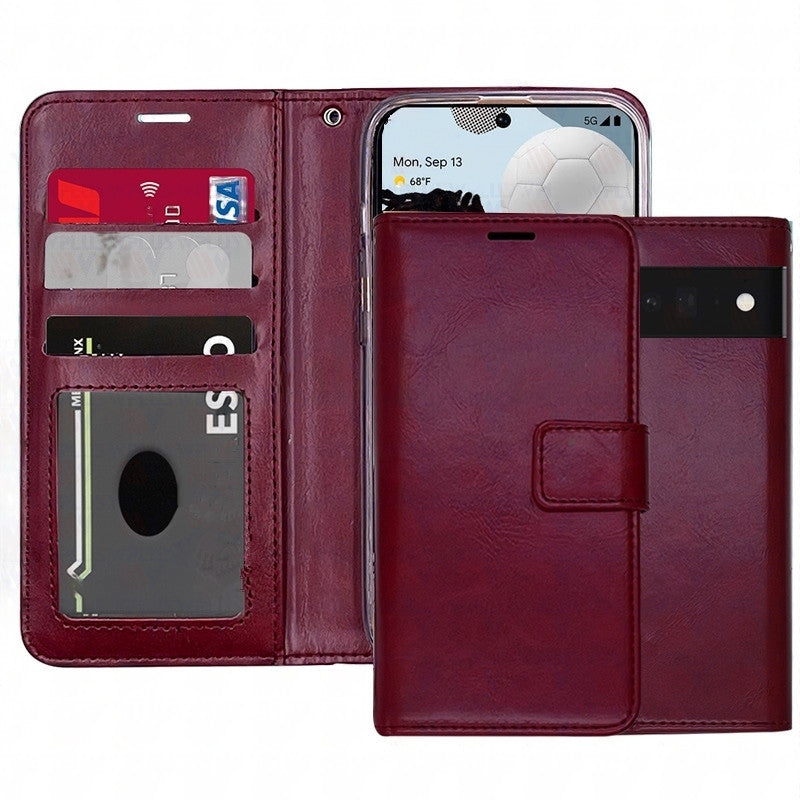 Étui portefeuille en cuir pour Google Pixel 9 Pro XL Étui portefeuille en cuir pour Google Pixel 9 Pro XL